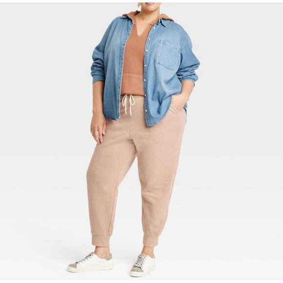 NWT A New Day Sweatpants Light Orange Sz 2X - Picture 3 of 7